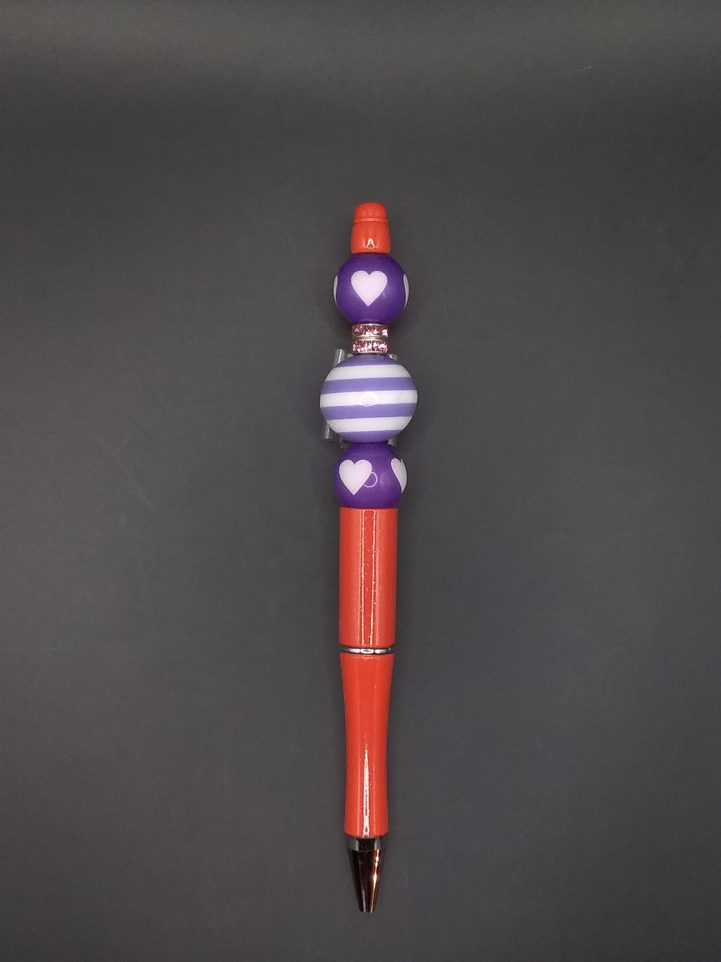 P80 Orange Pen Purple Beads